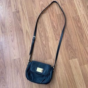Michael Kors small black leather crossbody